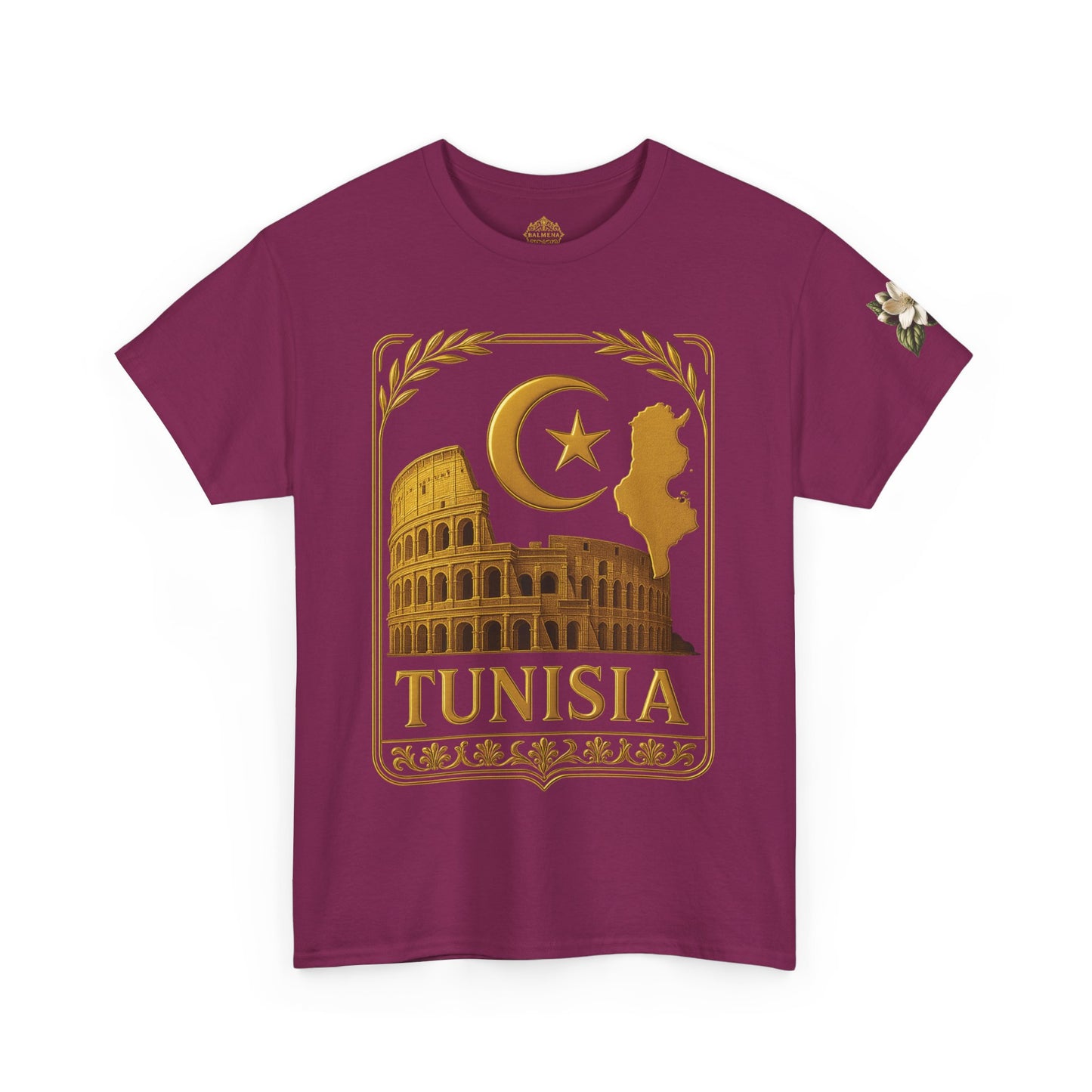 Tunisia Gold Emblem Unisex T-Shirt
