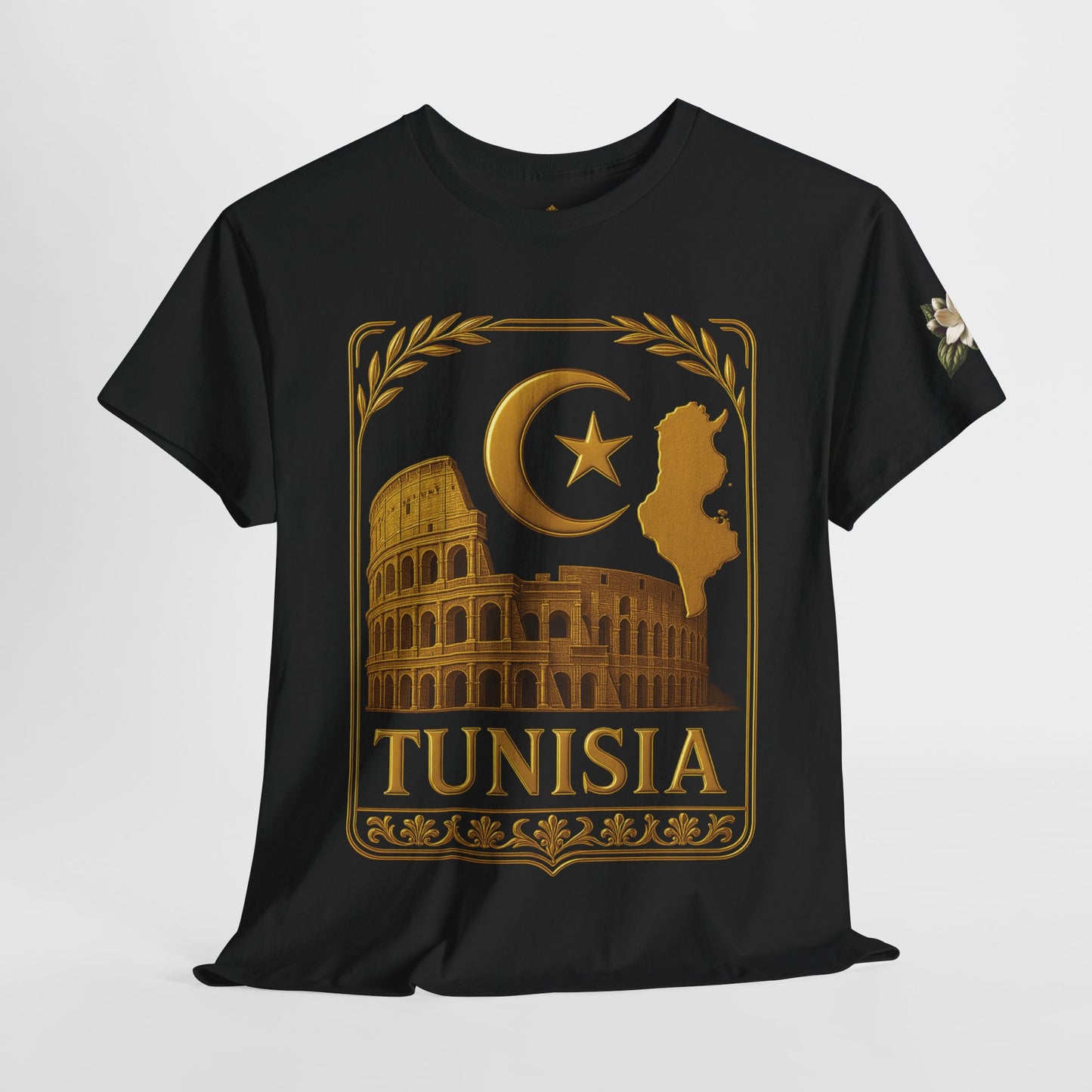 Tunisia Gold Emblem Unisex T-Shirt