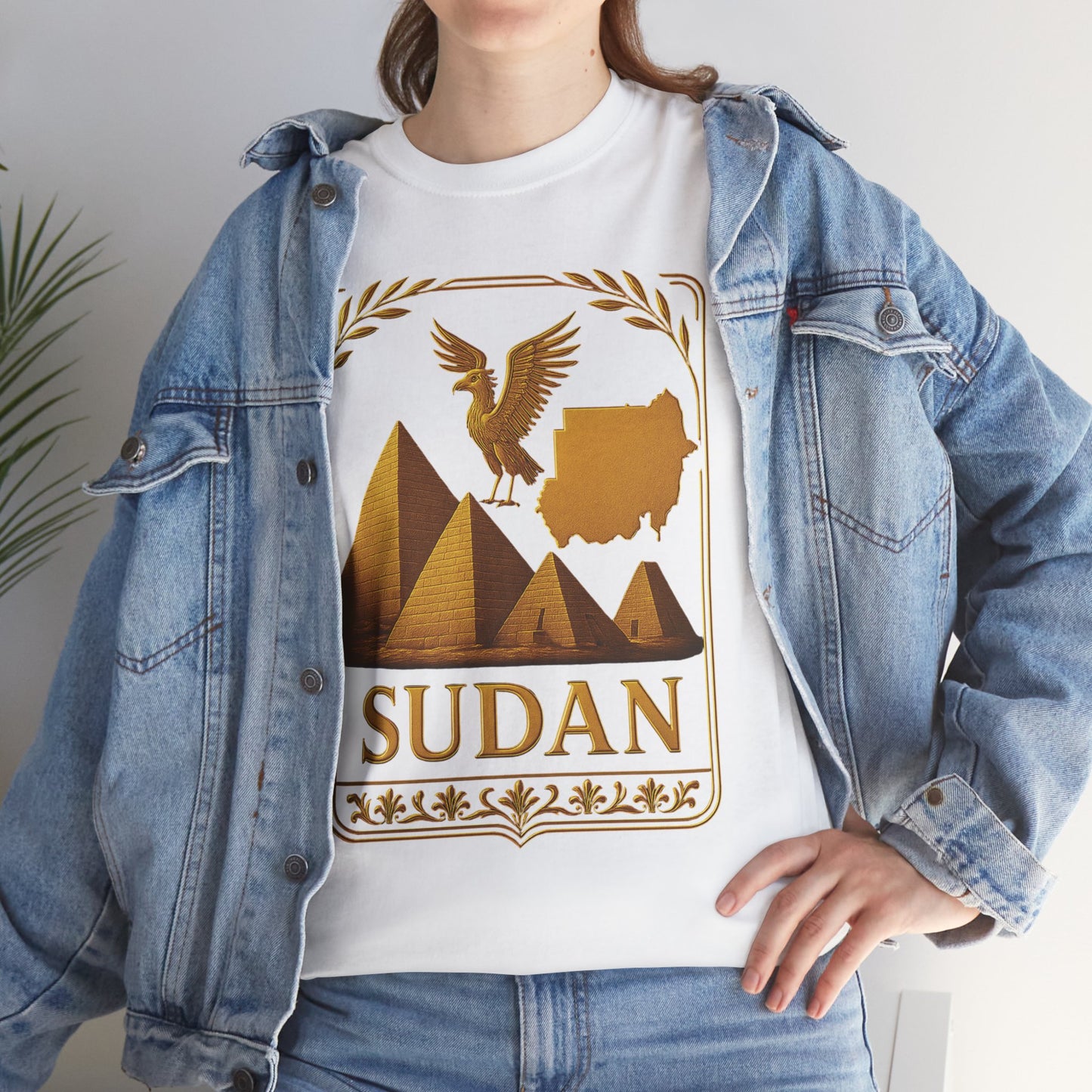 Sudan Gold Emblem Unisex T-Shirt