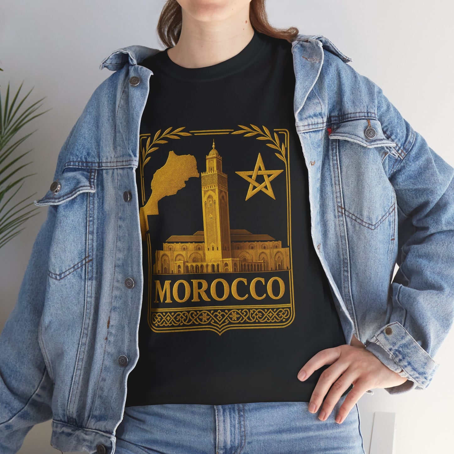 Morocco Gold Emblem Unisex T-Shirt