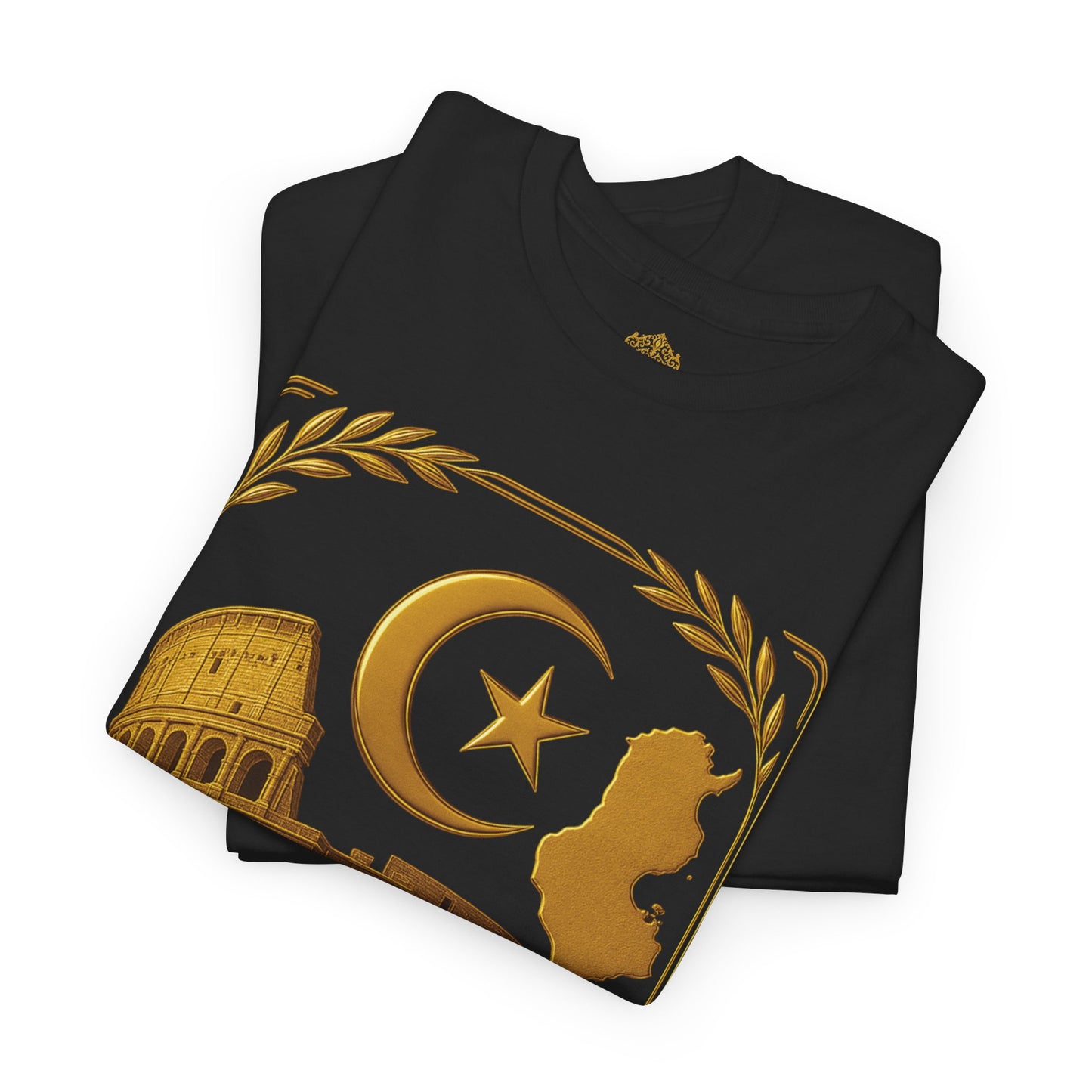 Tunisia Gold Emblem Unisex T-Shirt