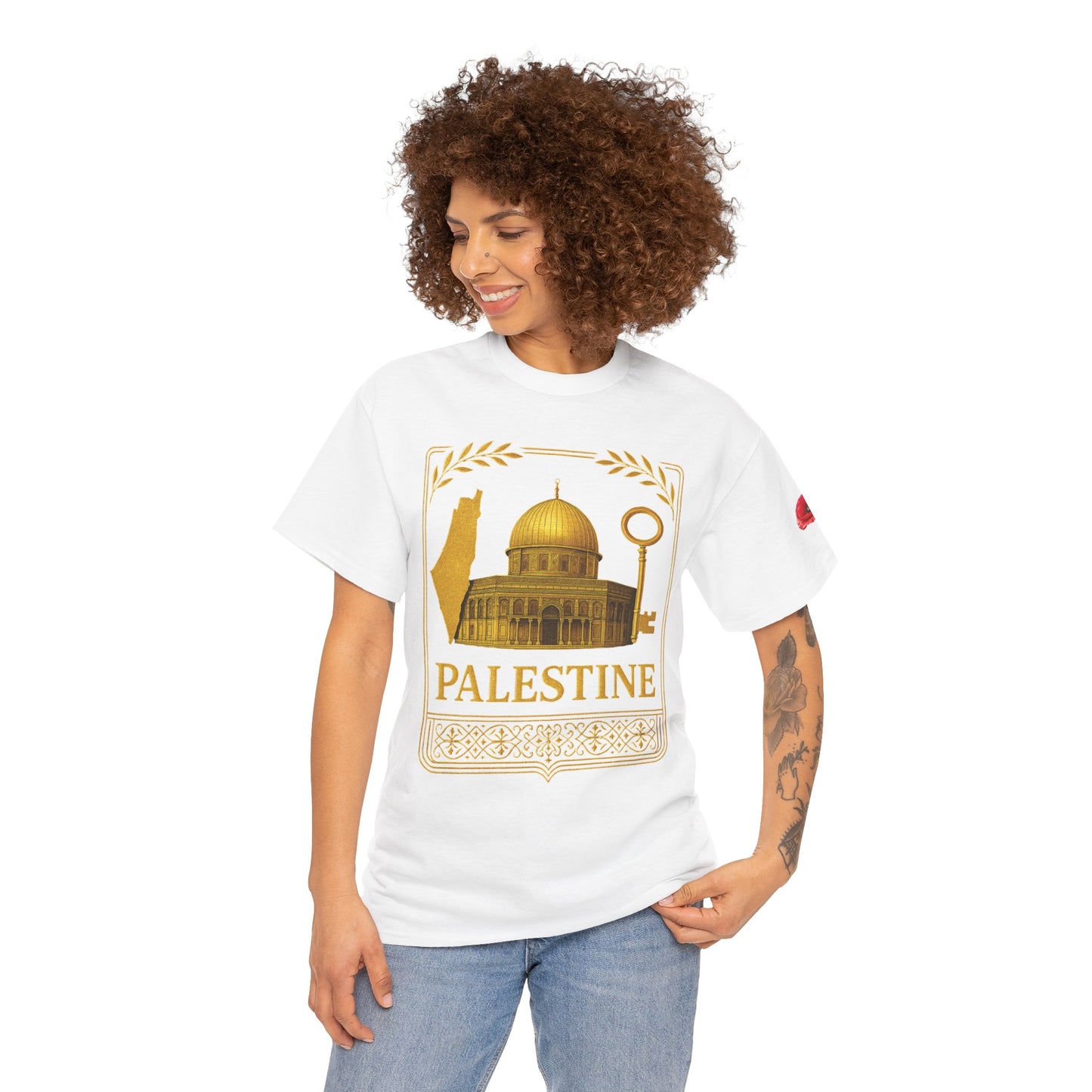 Palestine Gold Emblem Unisex T-Shirt