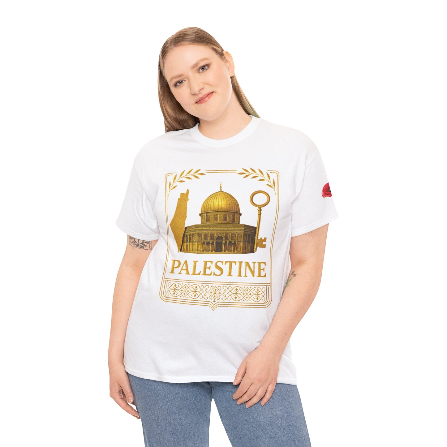 Palestine Gold Emblem Unisex T-Shirt