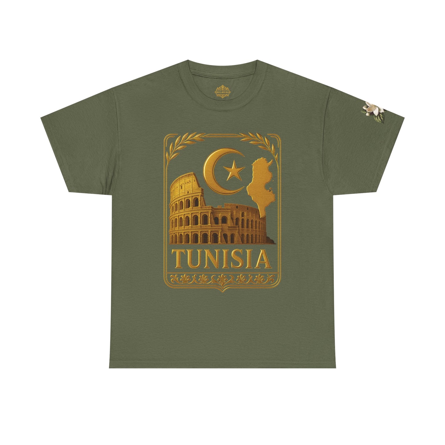 Tunisia Gold Emblem Unisex T-Shirt