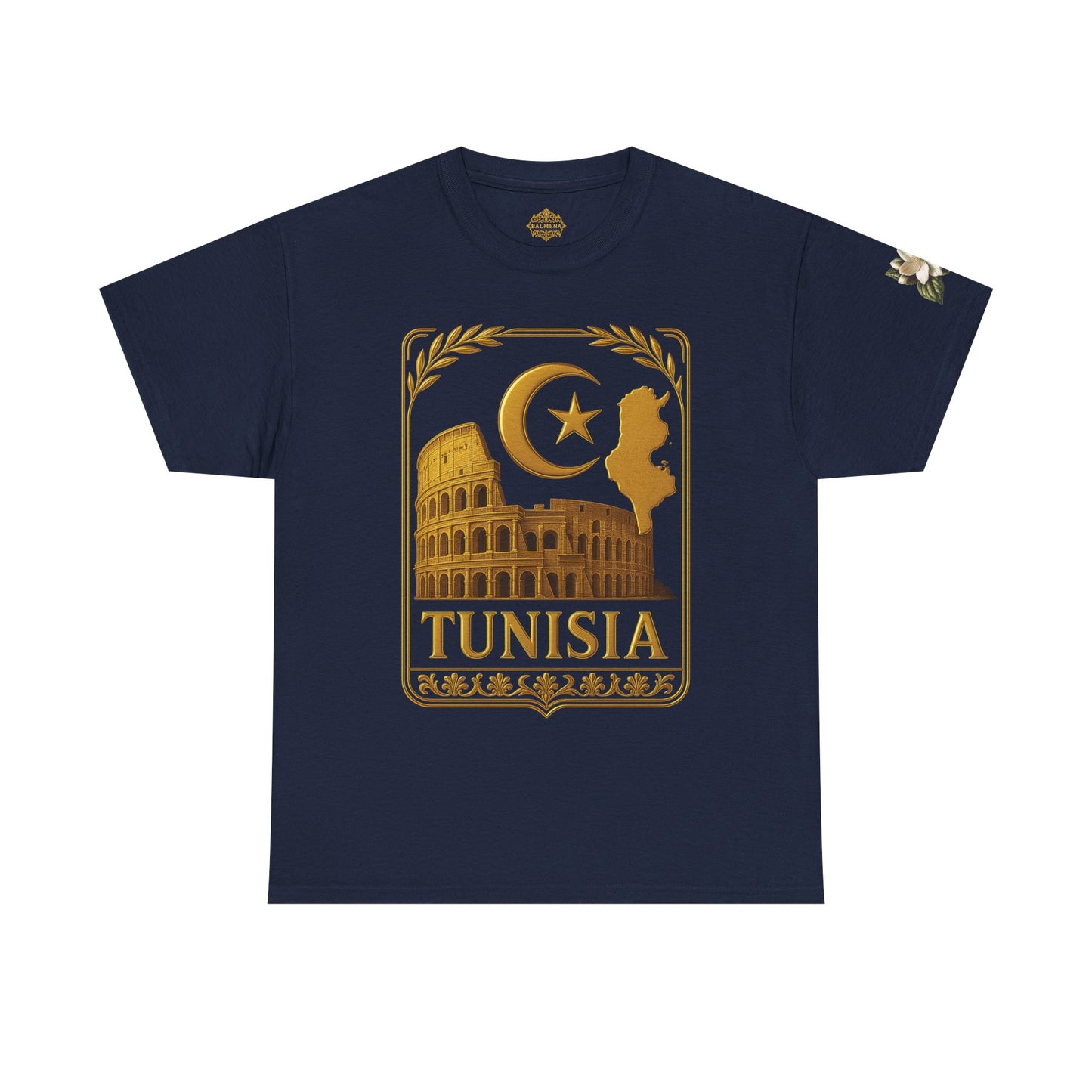 Tunisia Gold Emblem Unisex T-Shirt
