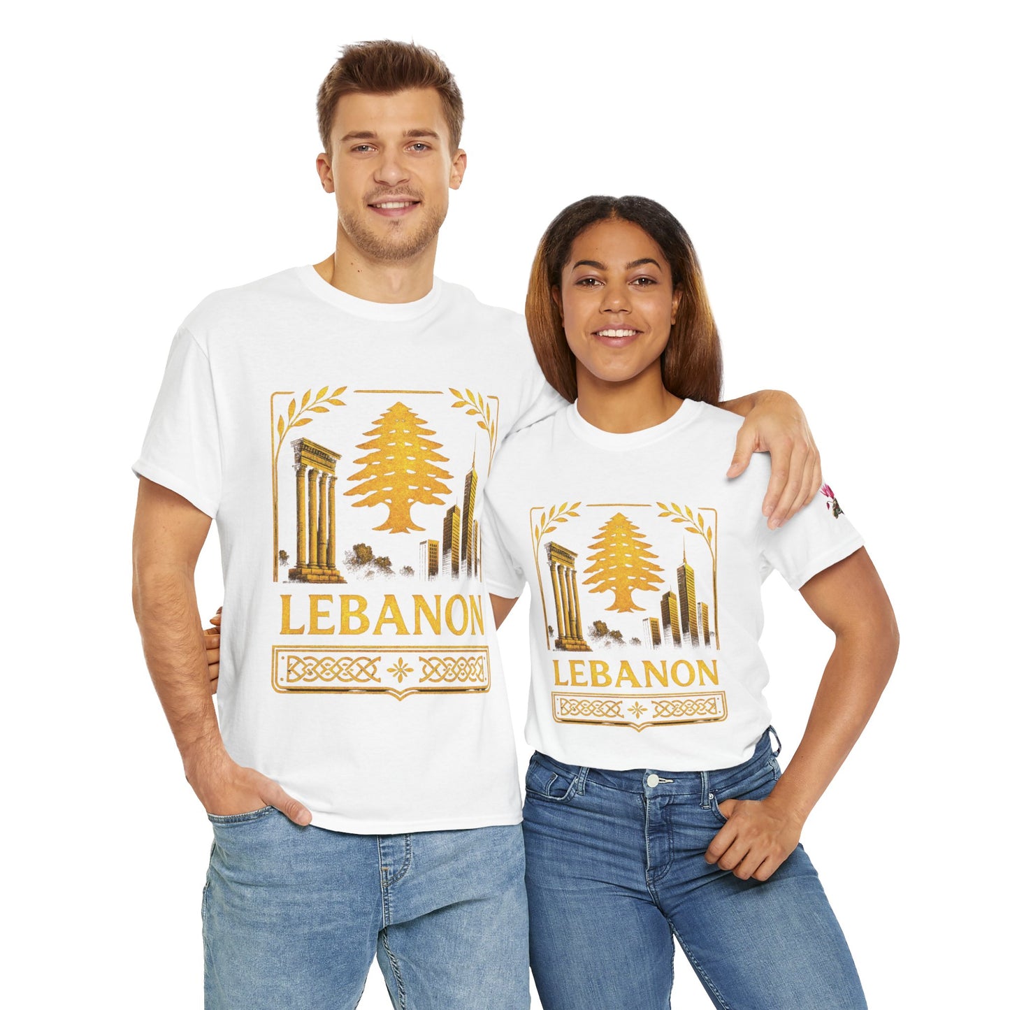 Lebanon Gold Emblem Unisex T-Shirt