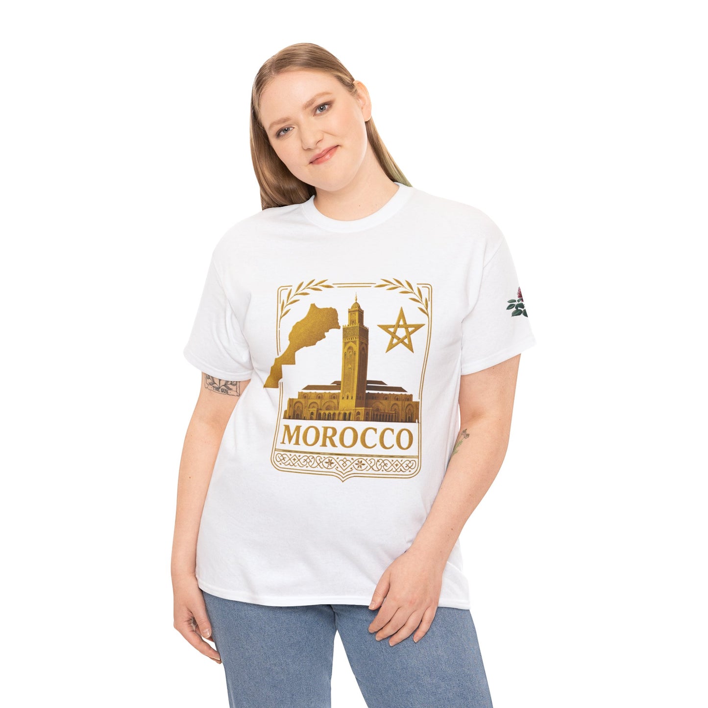 Morocco Gold Emblem Unisex T-Shirt