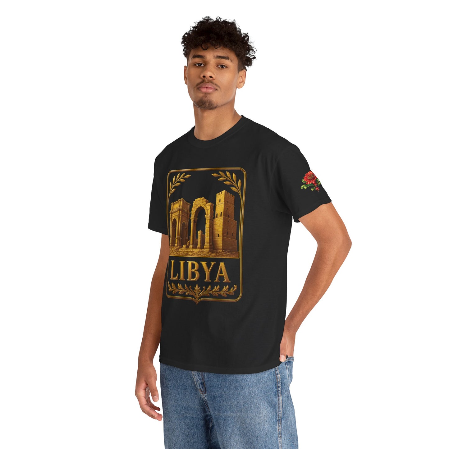 Libya Gold Emblem Unisex T-Shirt