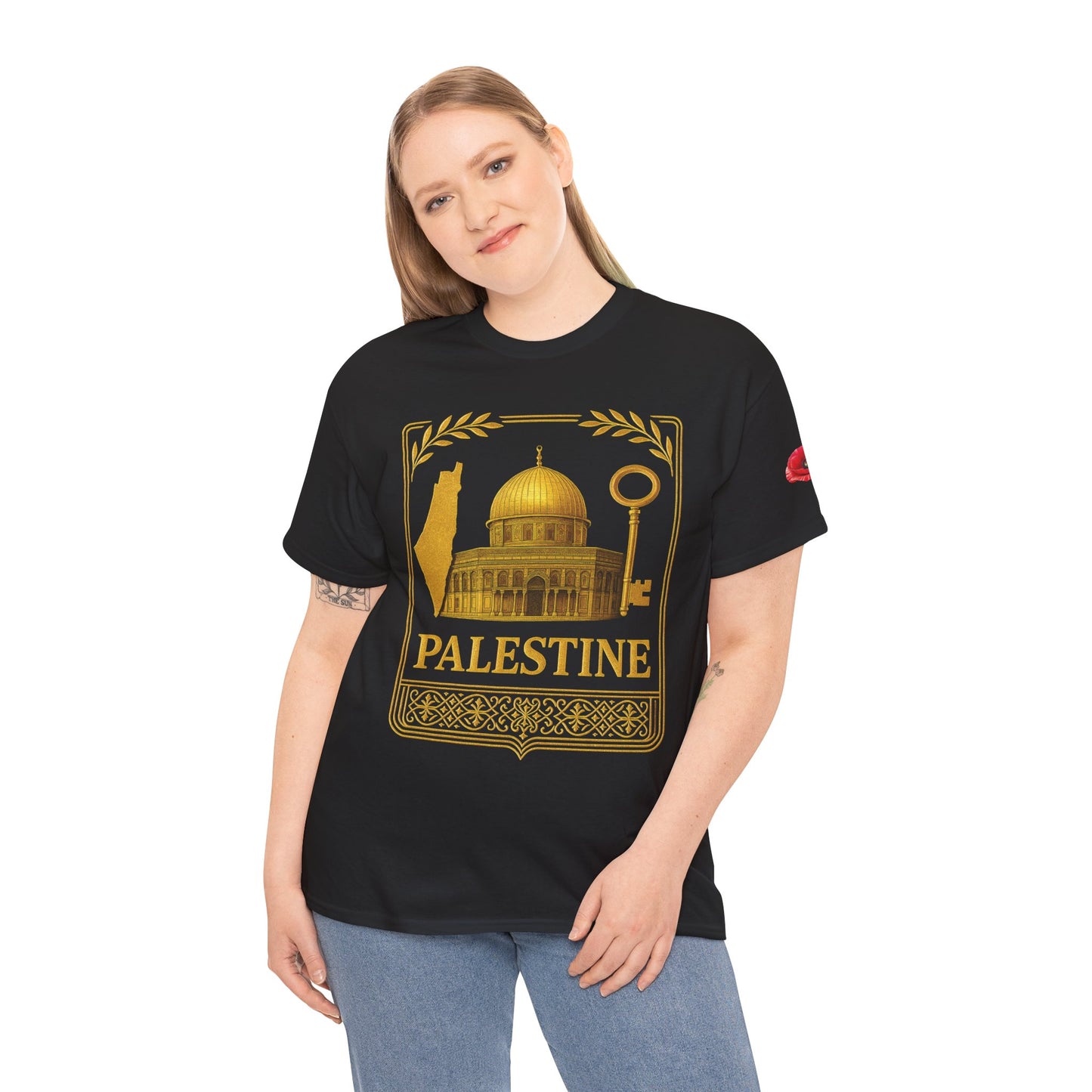 Palestine Gold Emblem Unisex T-Shirt
