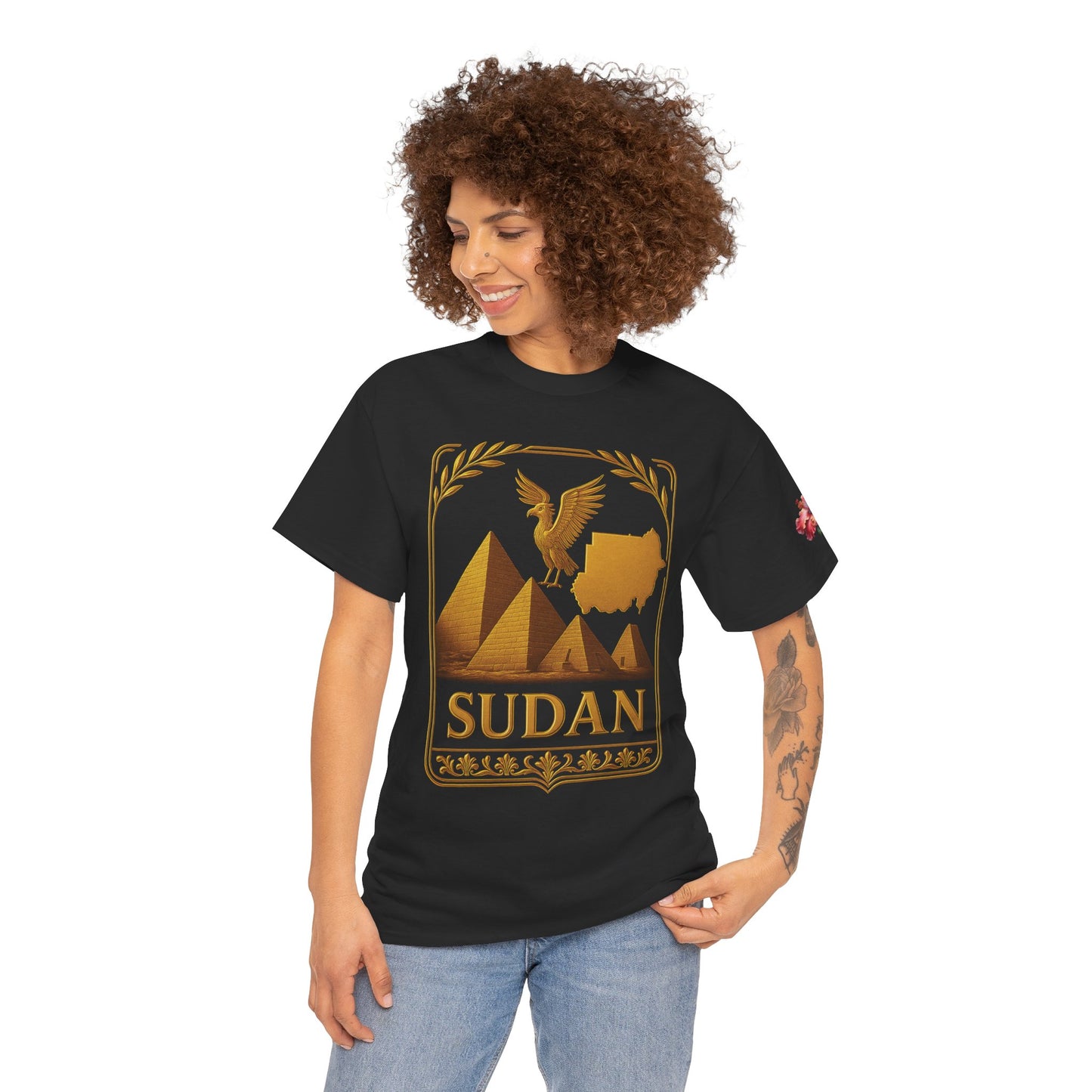 Sudan Gold Emblem Unisex T-Shirt