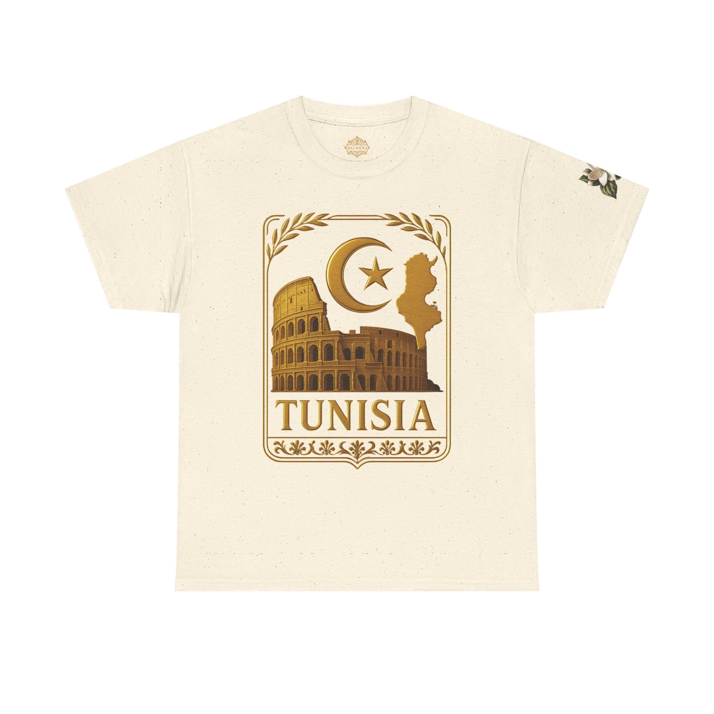 Tunisia Gold Emblem Unisex T-Shirt