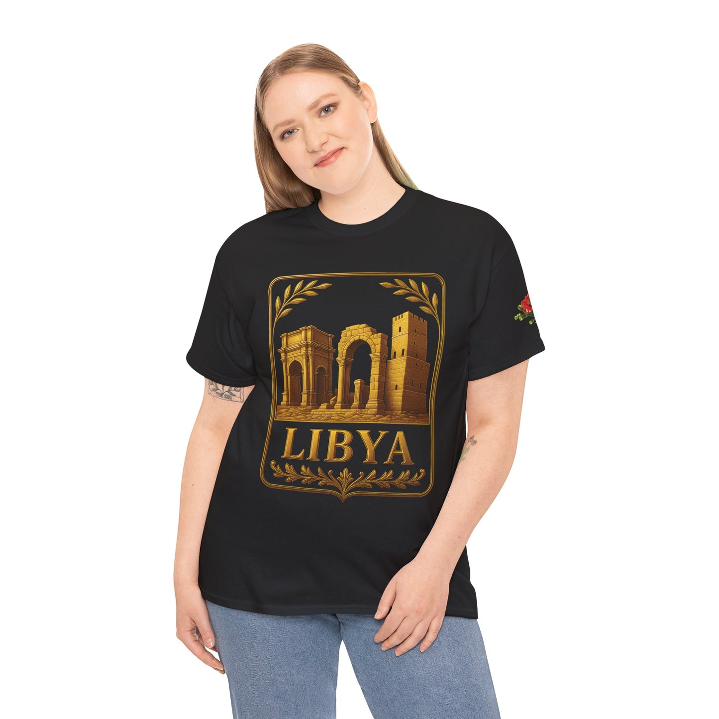 Libya Gold Emblem Unisex T-Shirt