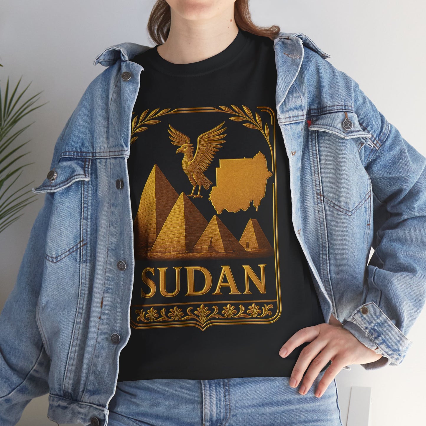 Sudan Gold Emblem Unisex T-Shirt