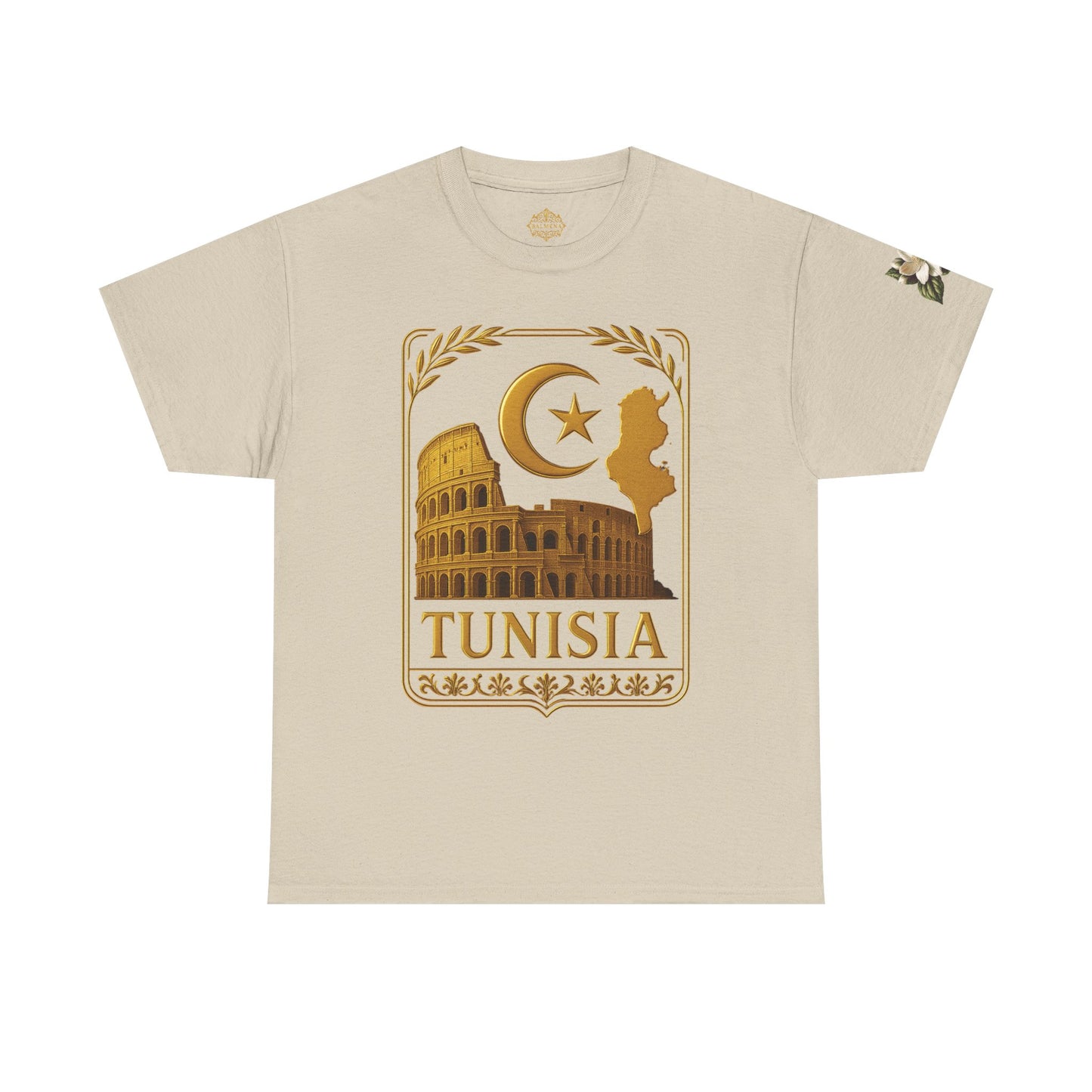 Tunisia Gold Emblem Unisex T-Shirt