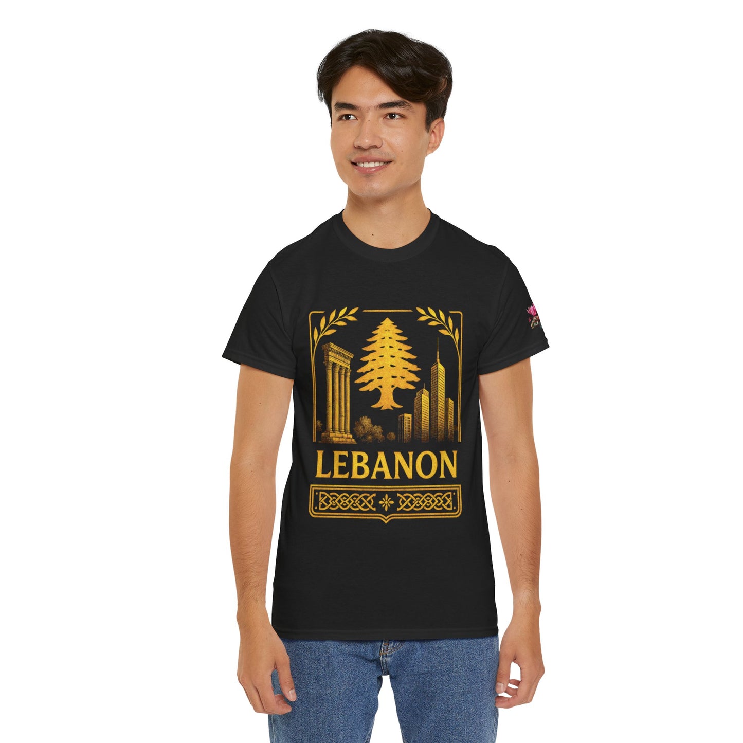 Lebanon Gold Emblem Unisex T-Shirt