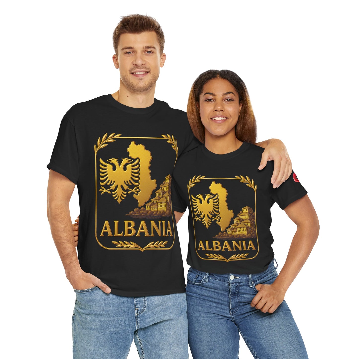 Albania Gold Emblem Unisex T-Shirt