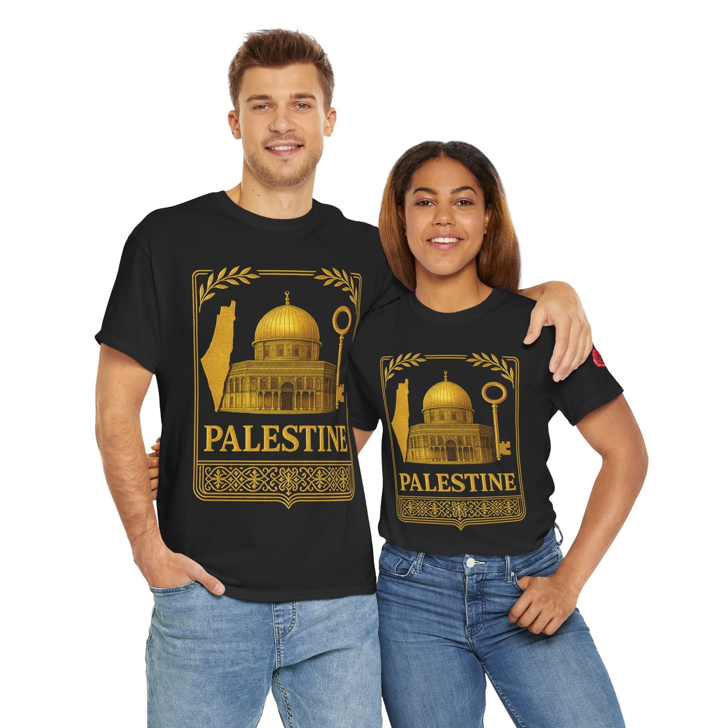 Palestine Gold Emblem Unisex T-Shirt