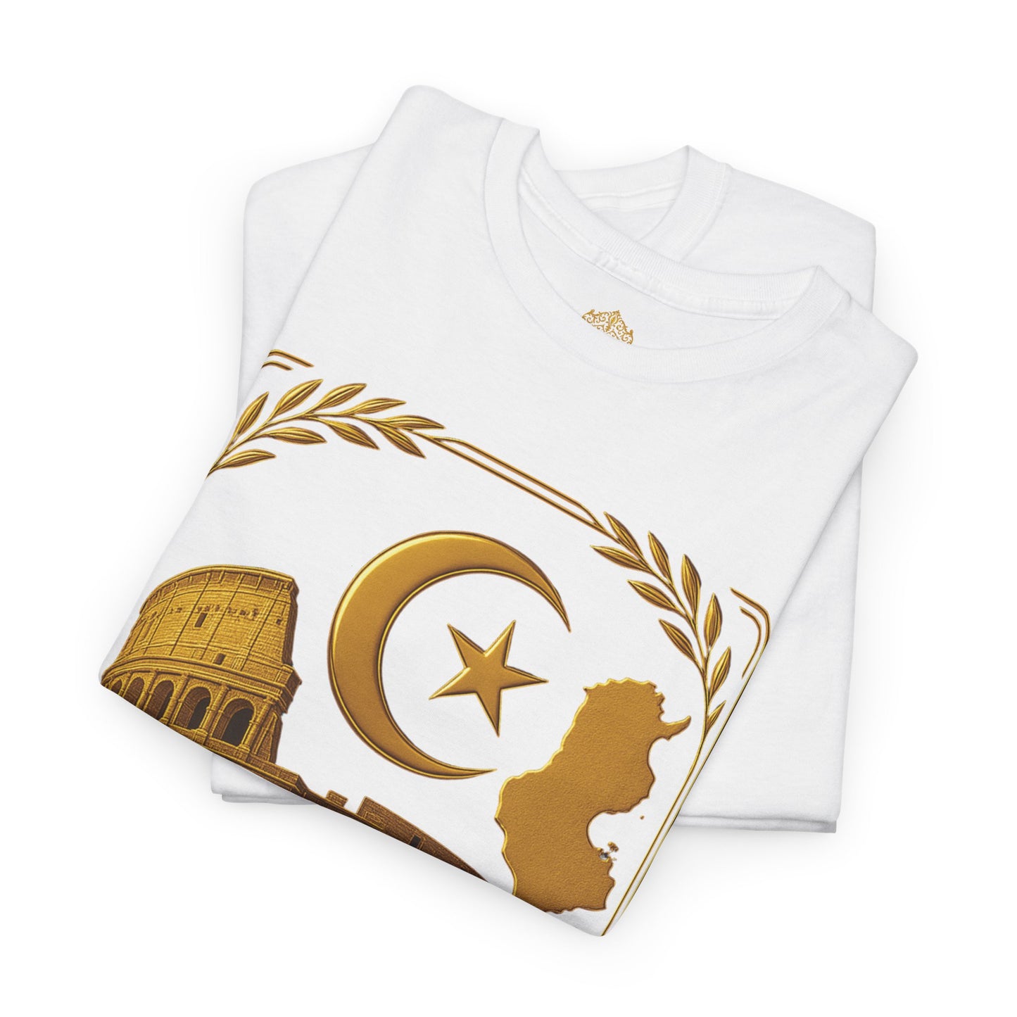 Tunisia Gold Emblem Unisex T-Shirt
