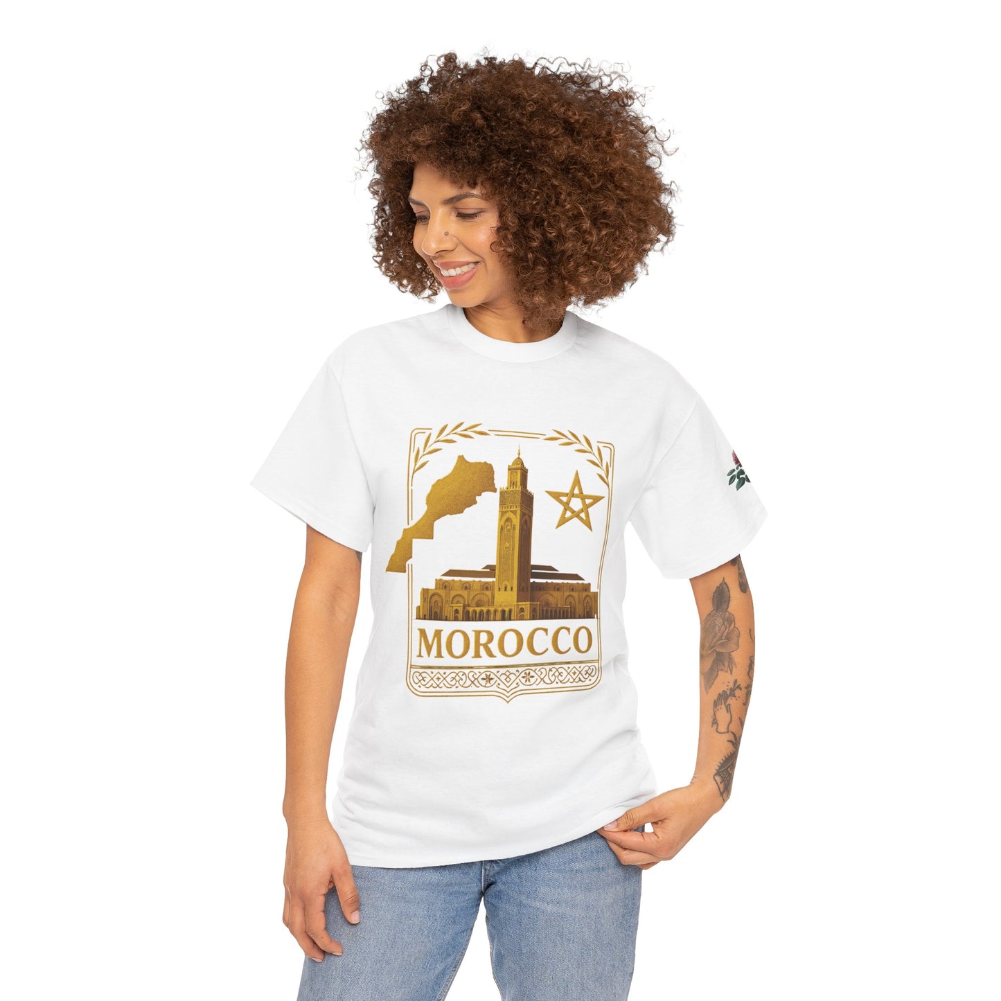 Morocco Gold Emblem Unisex T-Shirt