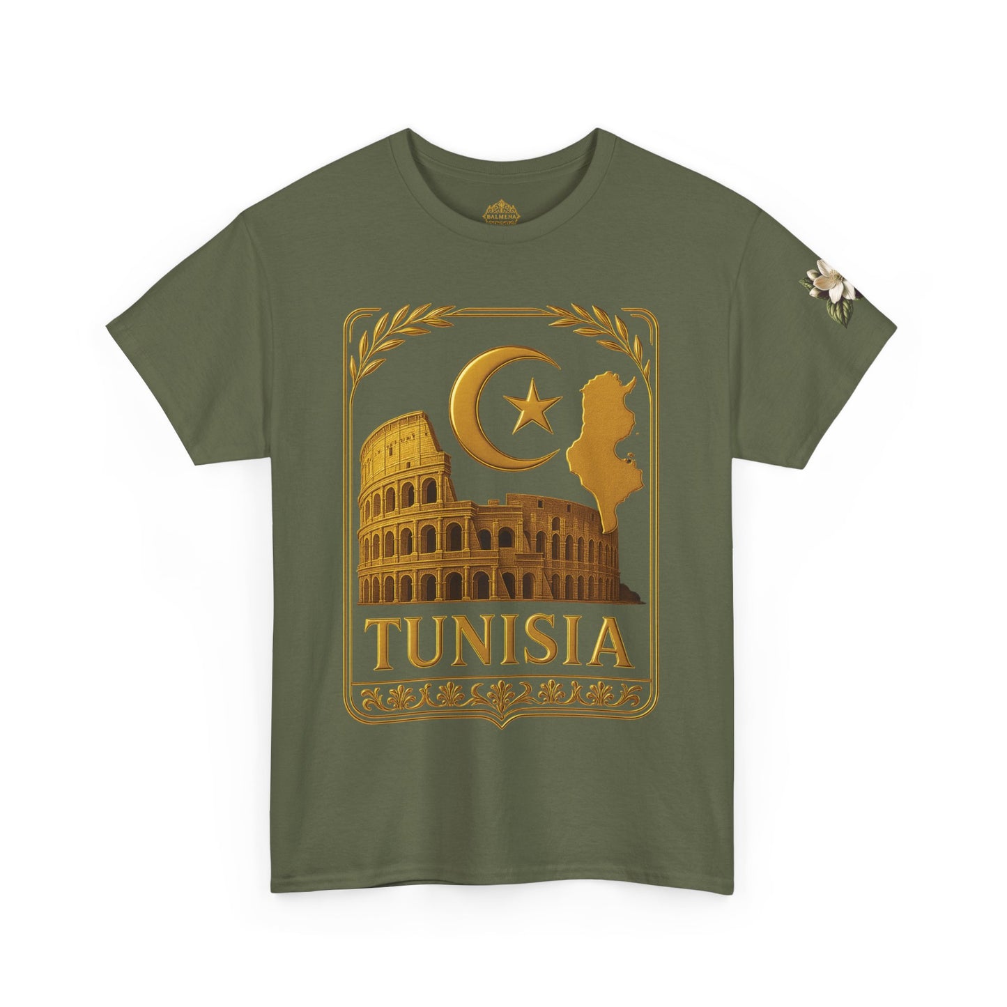 Tunisia Gold Emblem Unisex T-Shirt