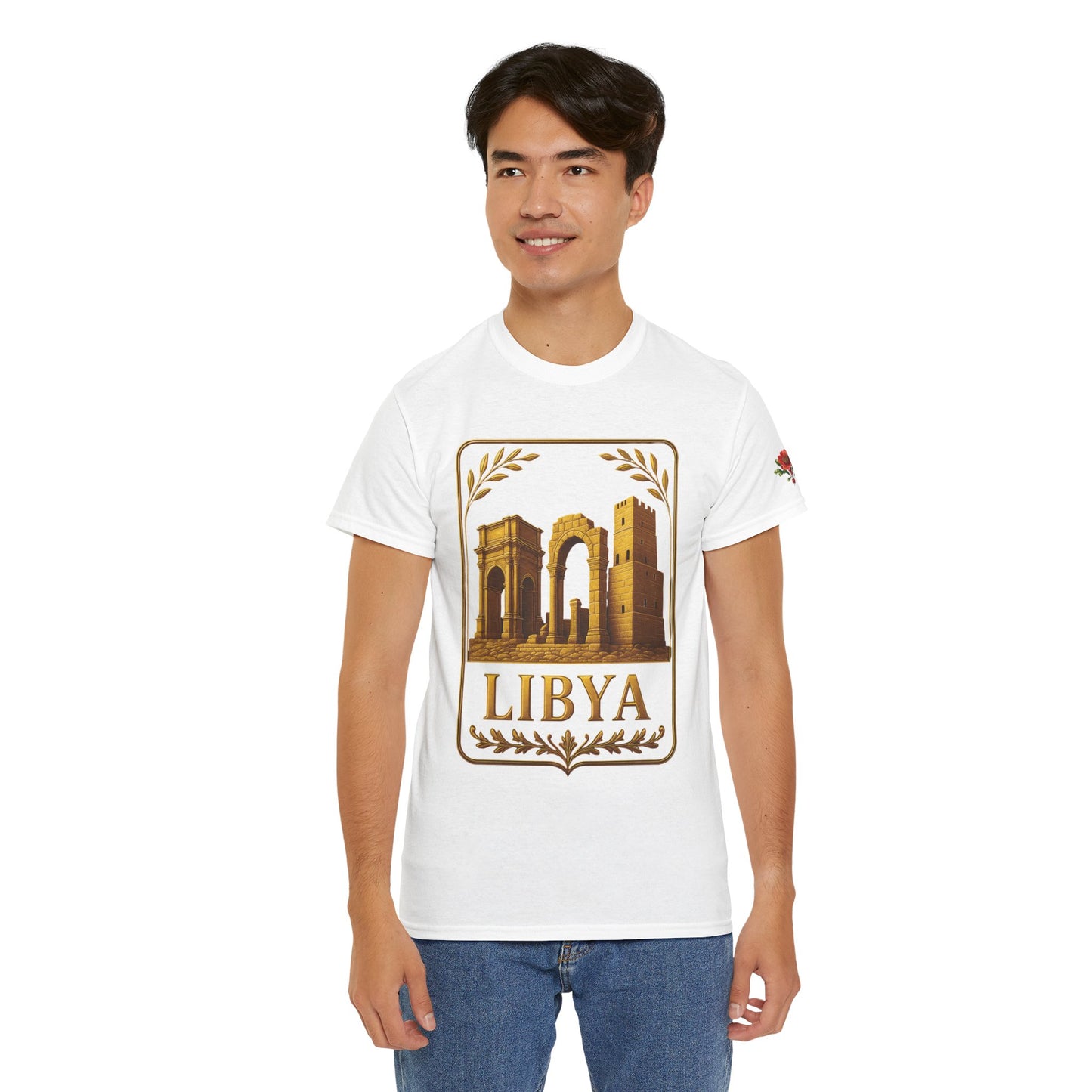 Libya Gold Emblem Unisex T-Shirt