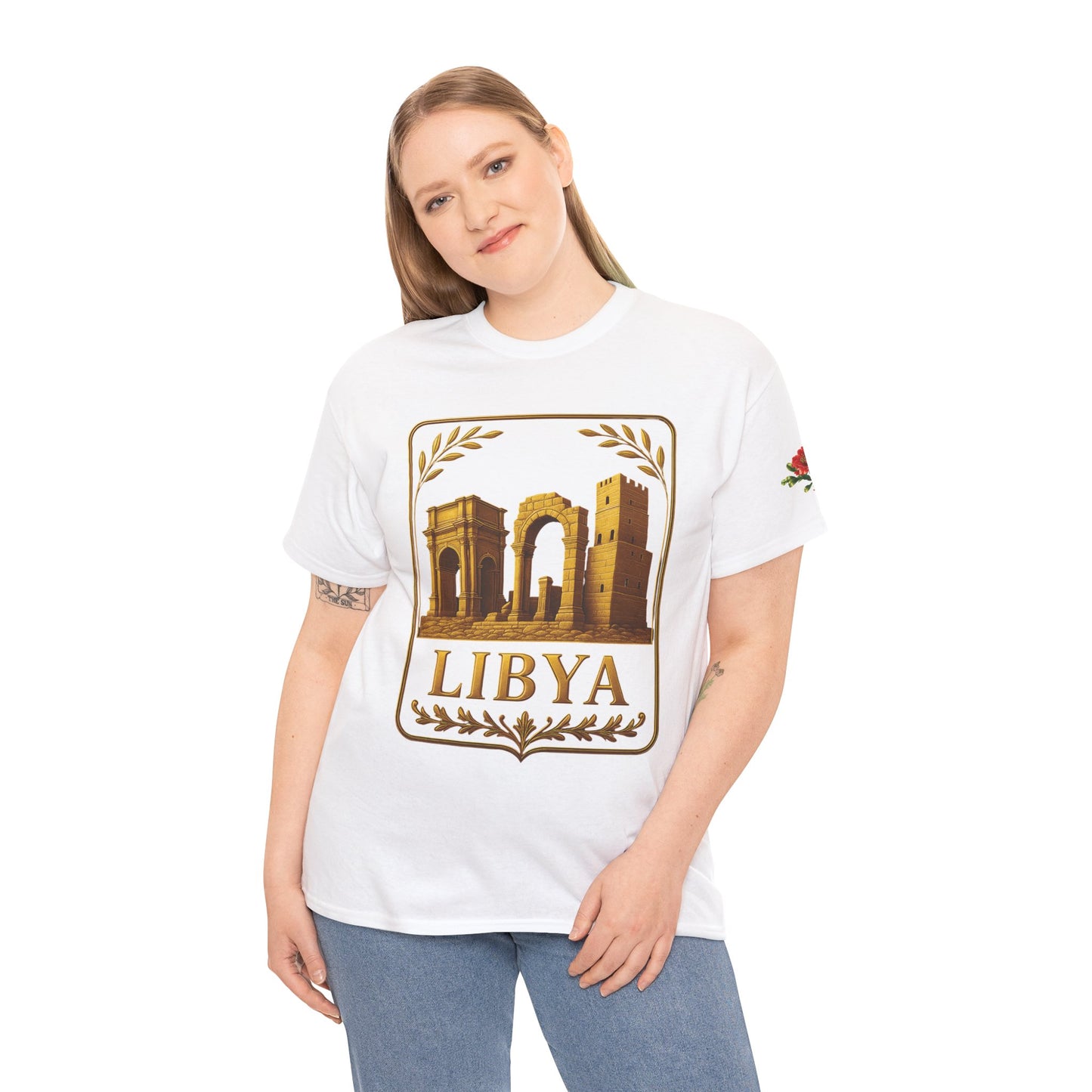Libya Gold Emblem Unisex T-Shirt