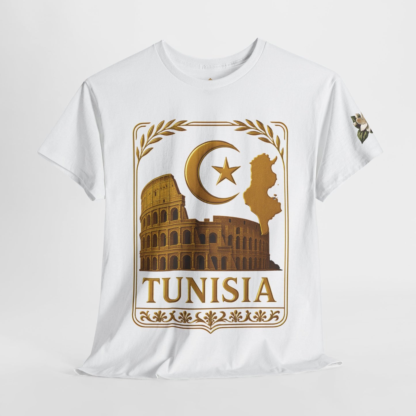 Tunisia Gold Emblem Unisex T-Shirt