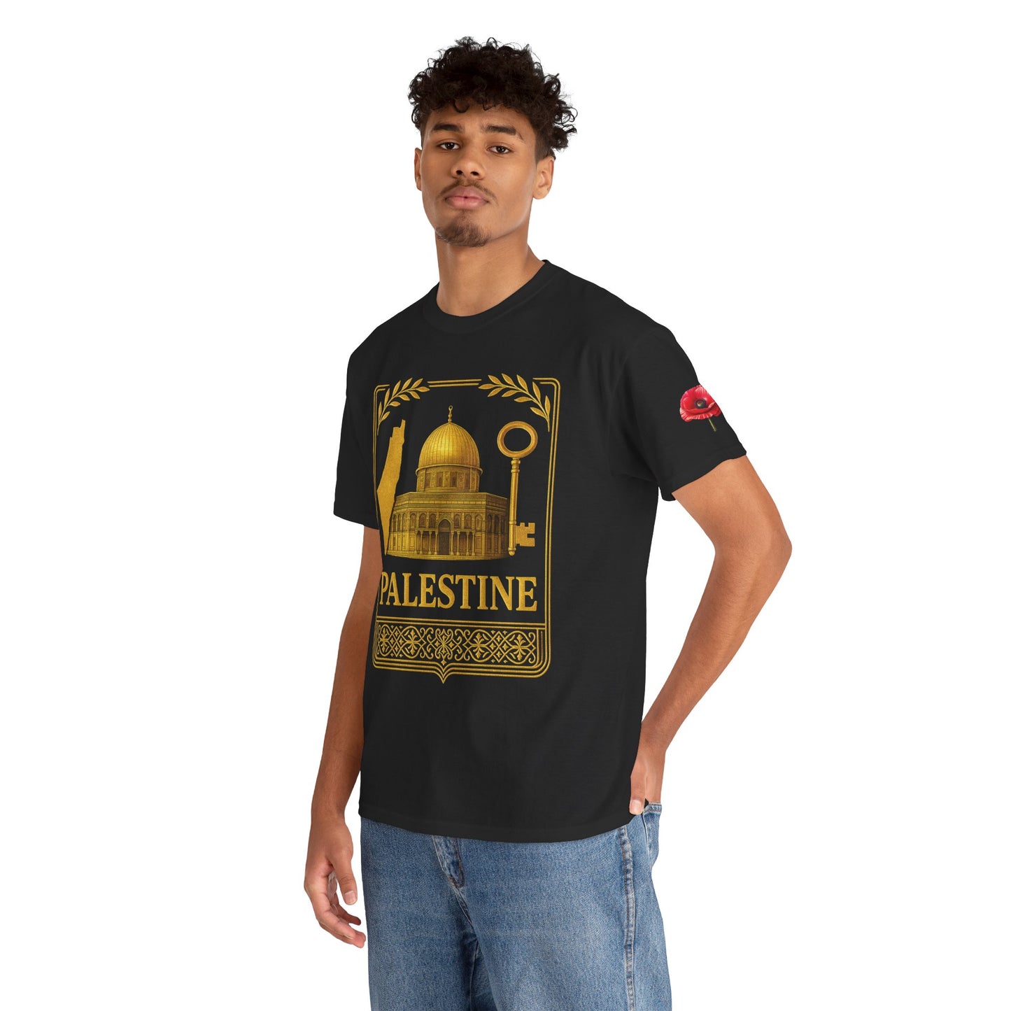 Palestine Gold Emblem Unisex T-Shirt