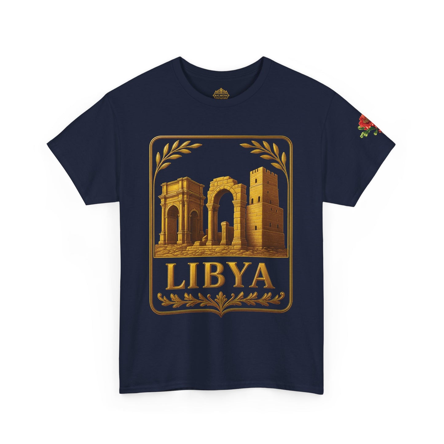 Libya Gold Emblem Unisex T-Shirt