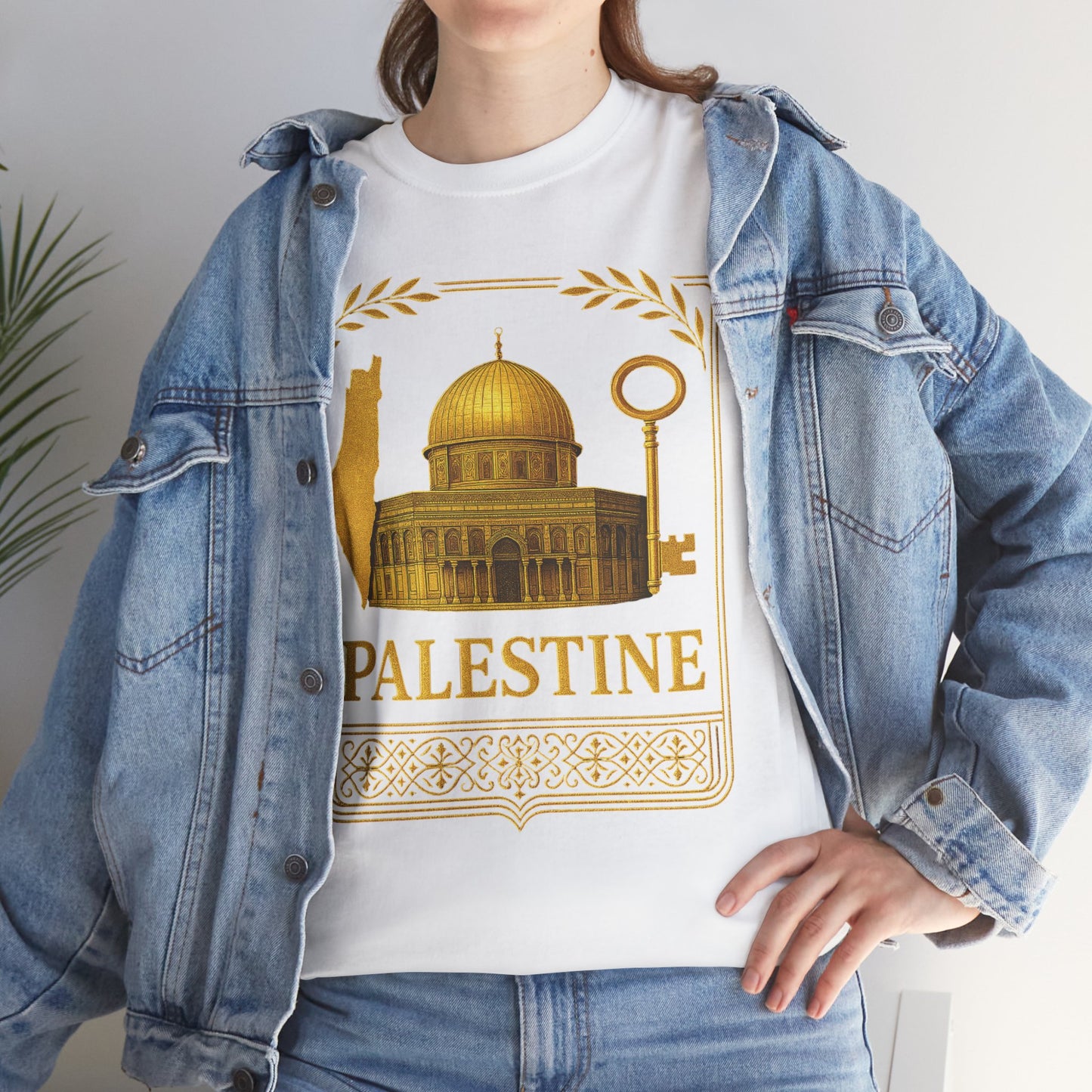 Palestine Gold Emblem Unisex T-Shirt