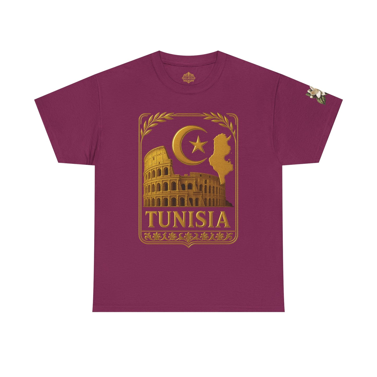 Tunisia Gold Emblem Unisex T-Shirt