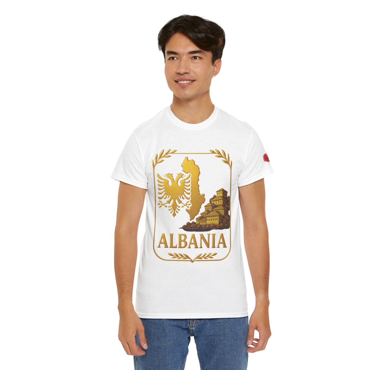 Albania Gold Emblem Unisex T-Shirt