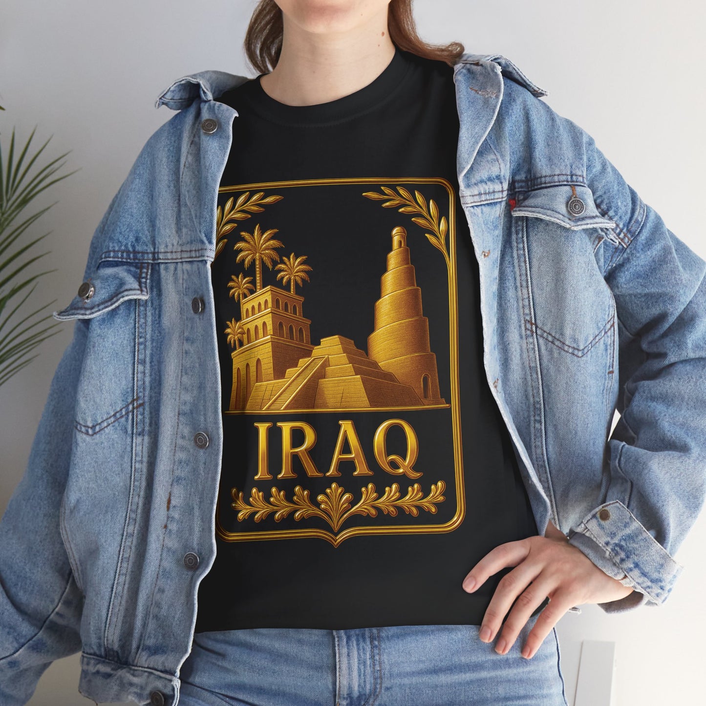 Iraq Gold Emblem Unisex T-Shirt