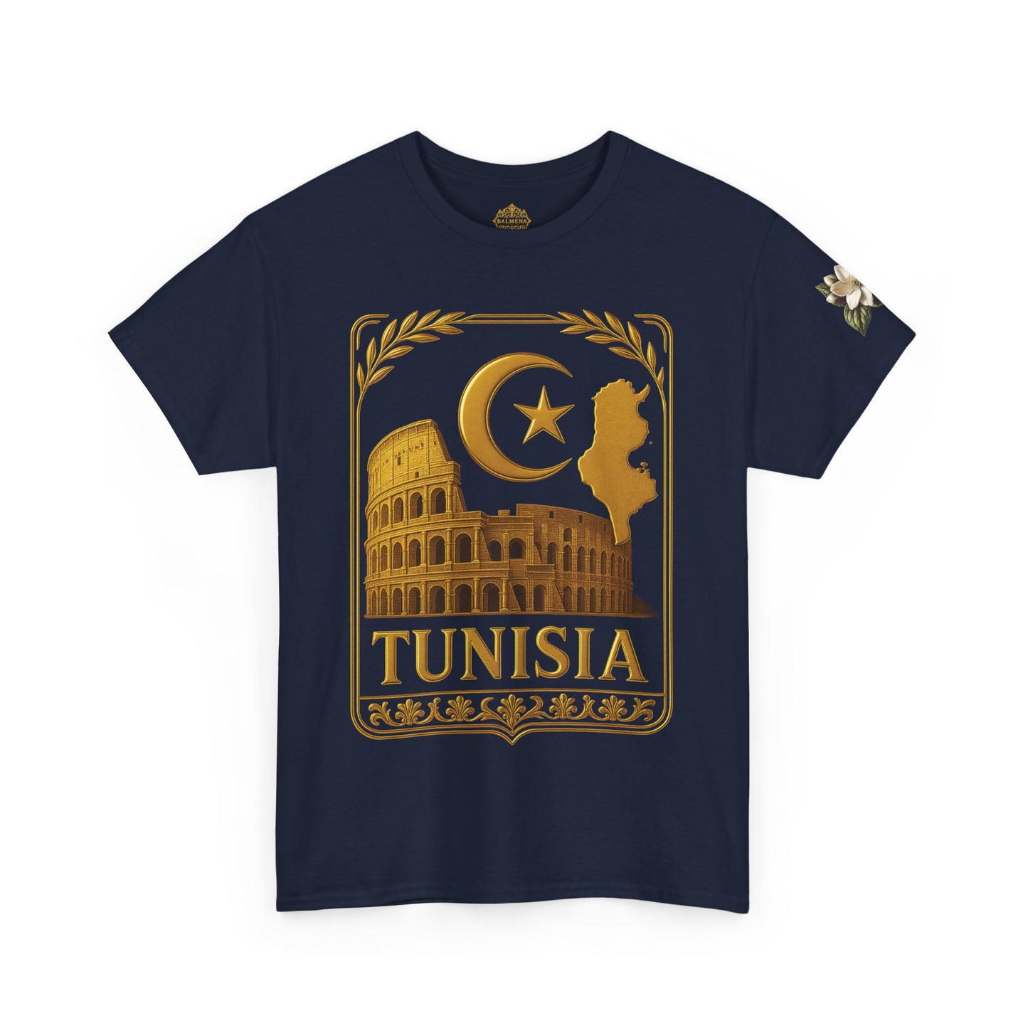 Tunisia Gold Emblem Unisex T-Shirt