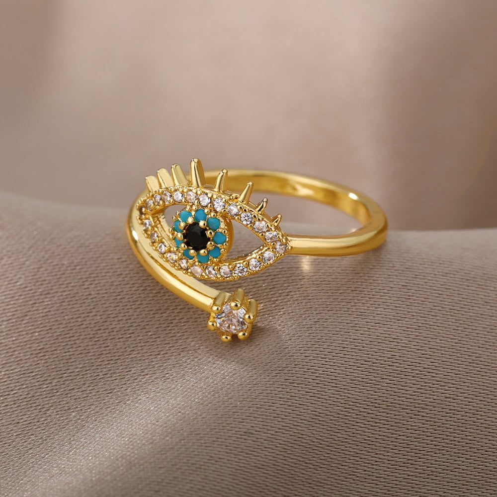Turkish Evil Eye Rings