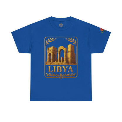 Libya Gold Emblem Unisex T-Shirt