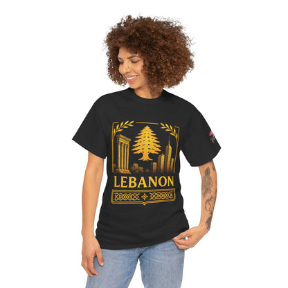 Lebanon Gold Emblem Unisex T-Shirt