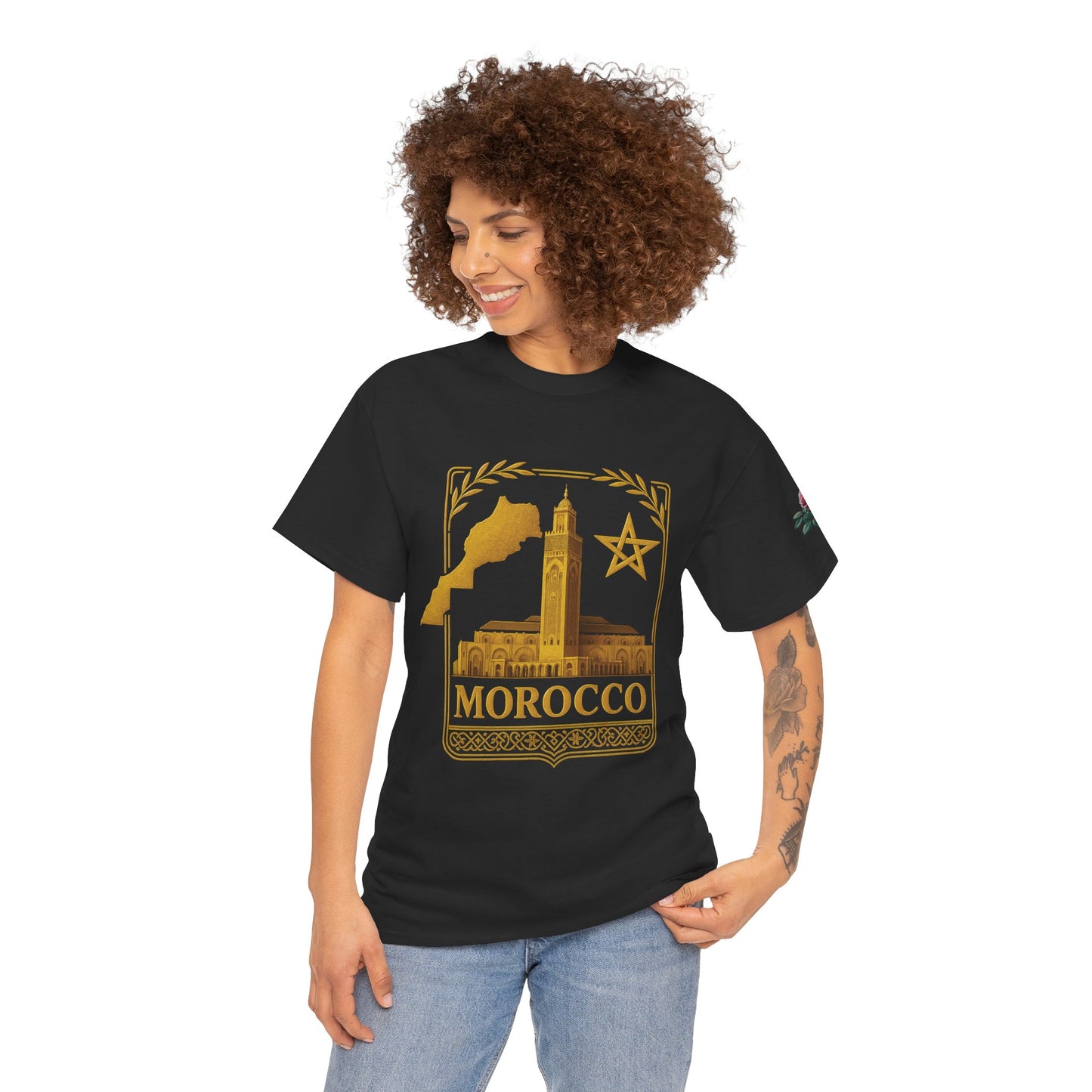 Morocco Gold Emblem Unisex T-Shirt