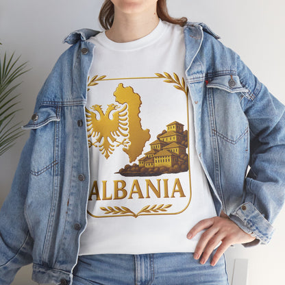 Albania Gold Emblem Unisex T-Shirt