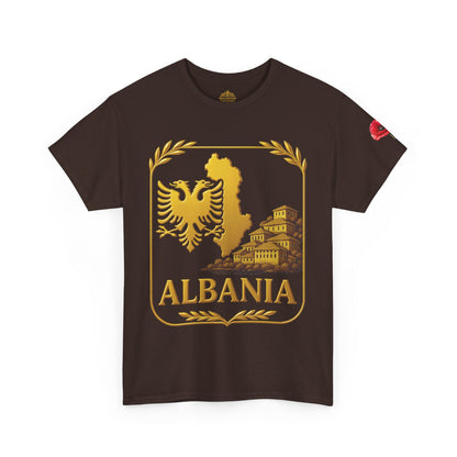 Albania Gold Emblem Unisex T-Shirt