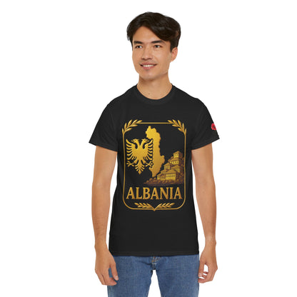 Albania Gold Emblem Unisex T-Shirt