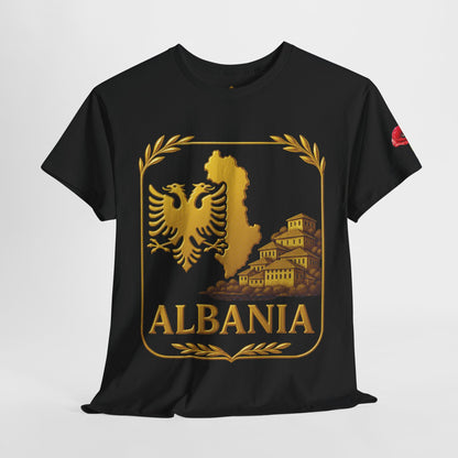 Albania Gold Emblem Unisex T-Shirt