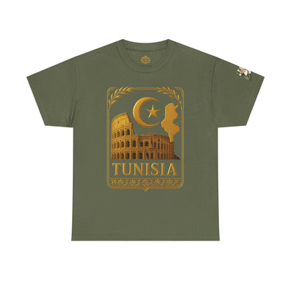 Tunisia Gold Emblem Unisex T-Shirt