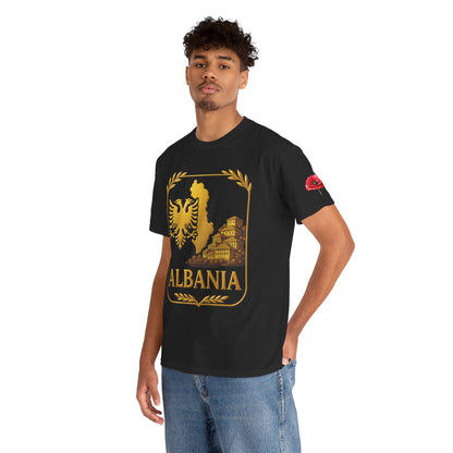 Albania Gold Emblem Unisex T-Shirt