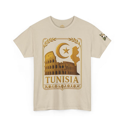 Tunisia Gold Emblem Unisex T-Shirt