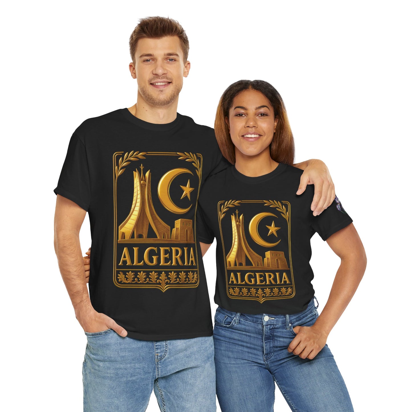 Algeria Gold Emblem Unisex T-Shirt