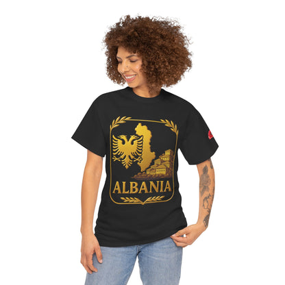 Albania Gold Emblem Unisex T-Shirt