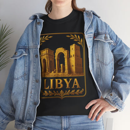 Libya Gold Emblem Unisex T-Shirt