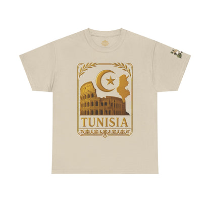 Tunisia Gold Emblem Unisex T-Shirt