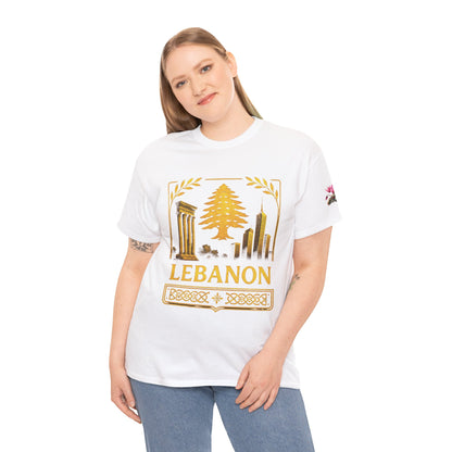 Lebanon Gold Emblem Unisex T-Shirt